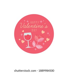 Diseño de fondo de San Valentín