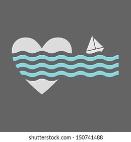 Valentine's day background. Concept vector illustration