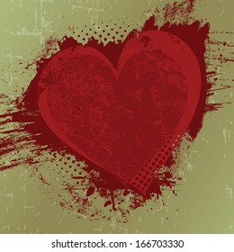 Valentine's day background with copy space (vector illustration)
