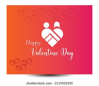 Valentines day background with Couple Hugging pattern and typography of happy valentines day text . Vector illustration. Wallpaper, flyers, invitation, posters, brochure, banners.