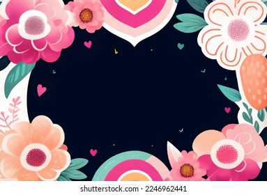 Valentine's Day background. Cute love sale poster or greeting card.