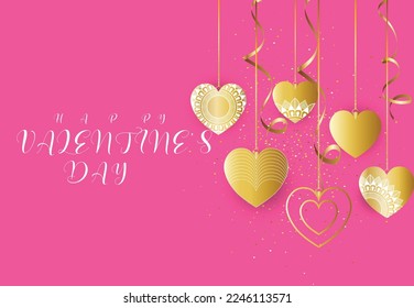 Valentine's Day Background Design . for banner and poster templates