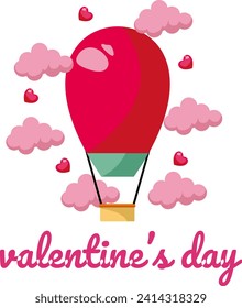 Valentines Day Background Design with Heart Stickers Scattered