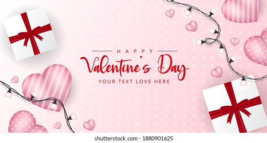 valentine's day background design. love, sweet, pink and 14 february