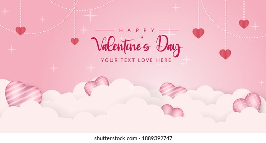 valentine's day background design. love, sweet, pink and 14 february