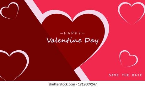 Valentine's day background design. Postcard background, greeting cards, pamphlets, book covers. Eps10 vector