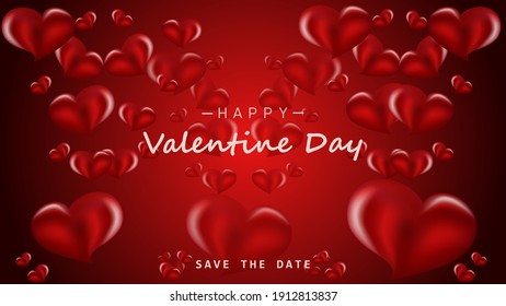 Valentine's day background design. Postcard background, greeting cards, pamphlets, book covers. Eps10 vector