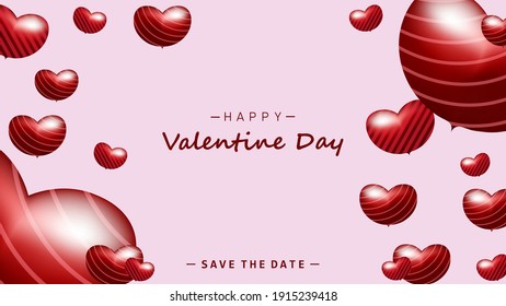 Valentine's day background design. Postcard background, greeting cards, pamphlets, book covers. Eps10 vector