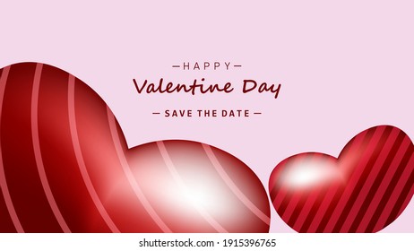 Diseño de fondo de San Valentín. Fondo postal, tarjetas de felicitación, panfletos, portadas de libros. Vector Eps10