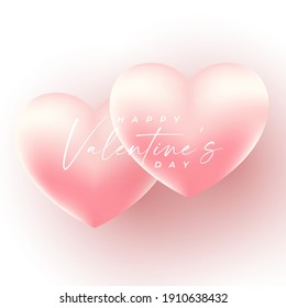 Valentines Day Background design with realistic style . vector illustration