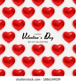 Valentine's Day Background Design. Template  for advertising, web, social media and fashion ads.  Poster, flyer, greeting card, header for website  Vector Illustration