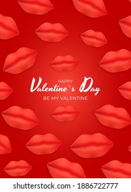 Valentine's Day Background Design. Template  for advertising, web, social media and fashion ads.  Poster, flyer, greeting card, header for website  Vector Illustration