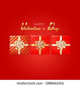Valentinstag-Hintergrunddesign. Vorlage für Werbe-, Web-, Social-Media- und Mode-Werbung. Poster, Flyer, Grußkarte, Kopfzeile für Website Vector Illustration