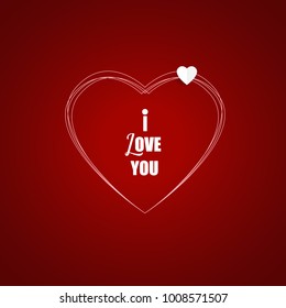 Valentines day background design. Vector illustration.