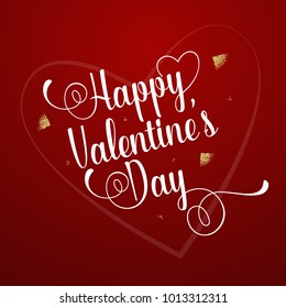 Diseño de fondo del día de San Valentín. Ilustración vectorial.