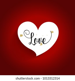 Valentines day background design. Vector illustration.