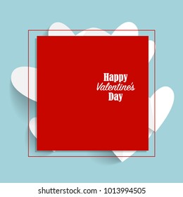 Valentines day background design. Vector illustration.