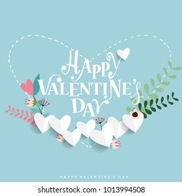 Valentines day background design. Vector illustration.