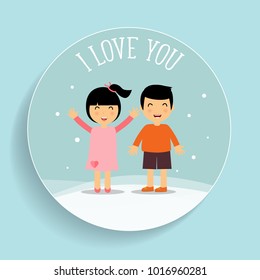 Valentines day background design. Vector illustration.