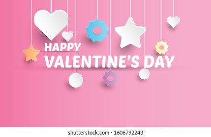 Valentine's Day Background Design. Vector illustration EPS10