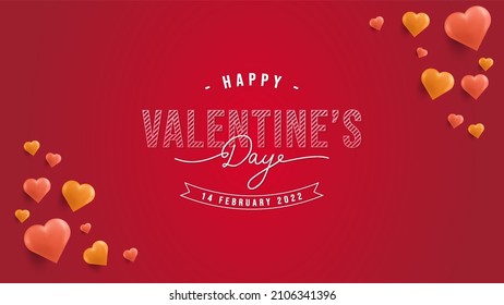Valentine's day background design vector