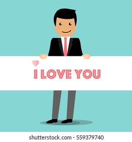 Valentines day background design. Vector illustration.