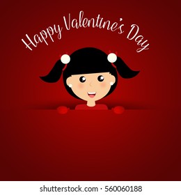 Valentines day background design. Vector illustration.