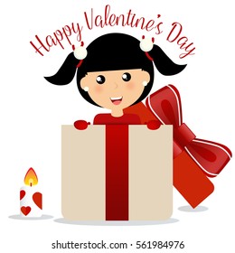 Valentines day background design. Vector illustration.