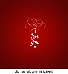 Diseño de fondo del día de San Valentín. Ilustración vectorial.