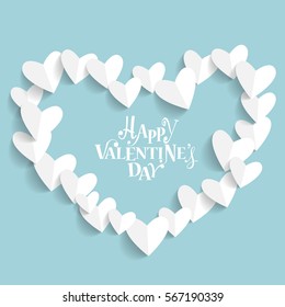 Diseño de fondo del día de San Valentín. Ilustración vectorial.
