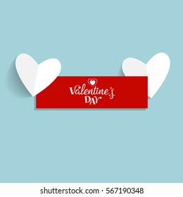 Diseño de fondo del día de San Valentín. Ilustración vectorial.