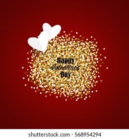 Valentines day background design. Vector illustration.