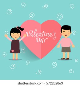 Diseño de fondo del día de San Valentín. Ilustración vectorial.