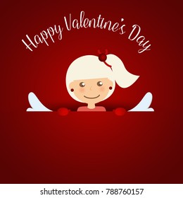 Valentines day background design. Vector illustration.