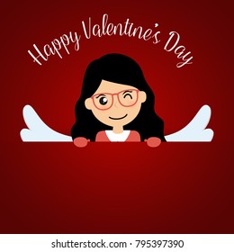 Diseño de fondo del día de San Valentín. Ilustración vectorial.