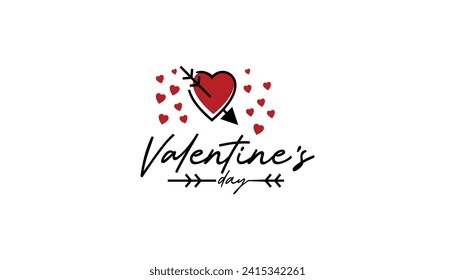 Valentine's Day Background Desing Vector Editable