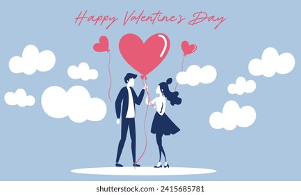 Valentine's Day Background Desing Vector Editable Square Post