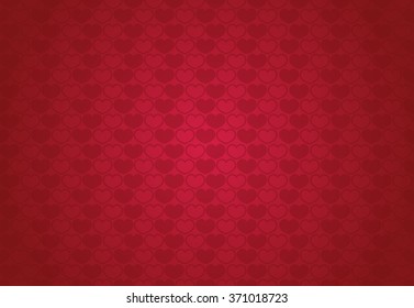 Valentine's day background with different hearts