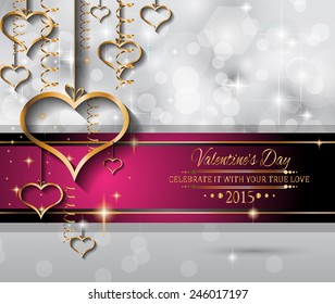 Valentinstag-Hintergrund für Dinner-Einladungen, romantische Briefköpfe, Buchumschläge, Plakatlayout oder Paar Themenabende.