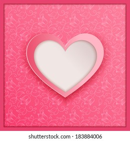 Valentine's day background. Greeting card