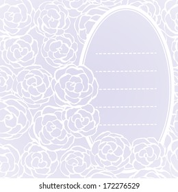 Valentine's Day. Background with hand drawn gentle roses. Elements of romance to your design for greeting cards, greetings, invitations and much more. Vector illustration/ EPS 10