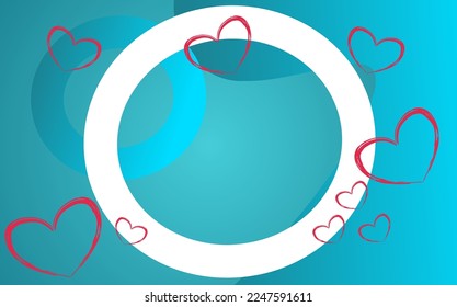 Valentine's Day background. happy Valentine's day background design with romantic heart shape elements. Space for text. suitable for greeting cards, banners, posters etc