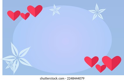 Valentinstag-Hintergrund. fröhliches Valentinstag-Hintergrunddesign mit romantischen Herzformen. Platz für Text. geeignet für Grußkarten, Banner, Poster usw.