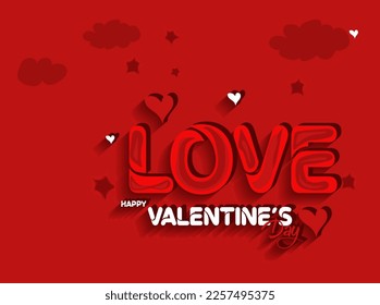 Valentines day background, Happy Valentines Day. Love. Be my Valentine. Vector illustration isolated on white background. Hand drawn text for Valentines Day greeting card. Typography design for print.