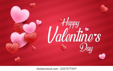 Valentine's day background or happy valentine day template
