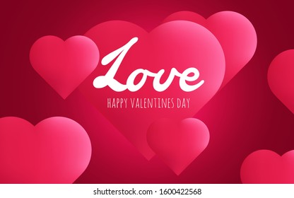 valentines day background with heart.