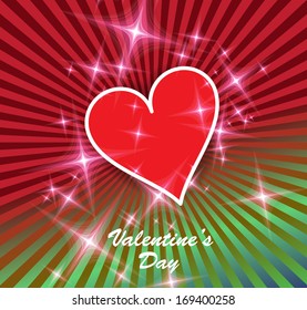 Valentine's day background with heart