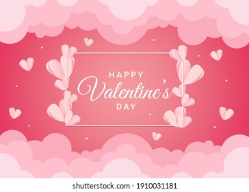 Valentines day background with heart