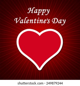 Valentines Day Background with Heart.