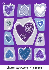 Valentines day background with heart